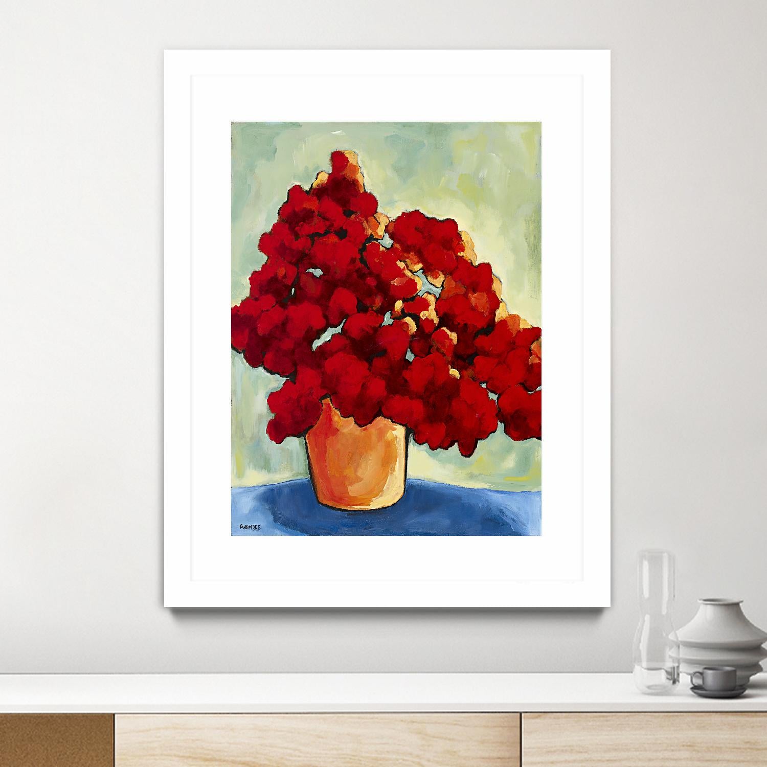 Red Blake by Bram Rubinger on GIANT ART - red flowers bouquet