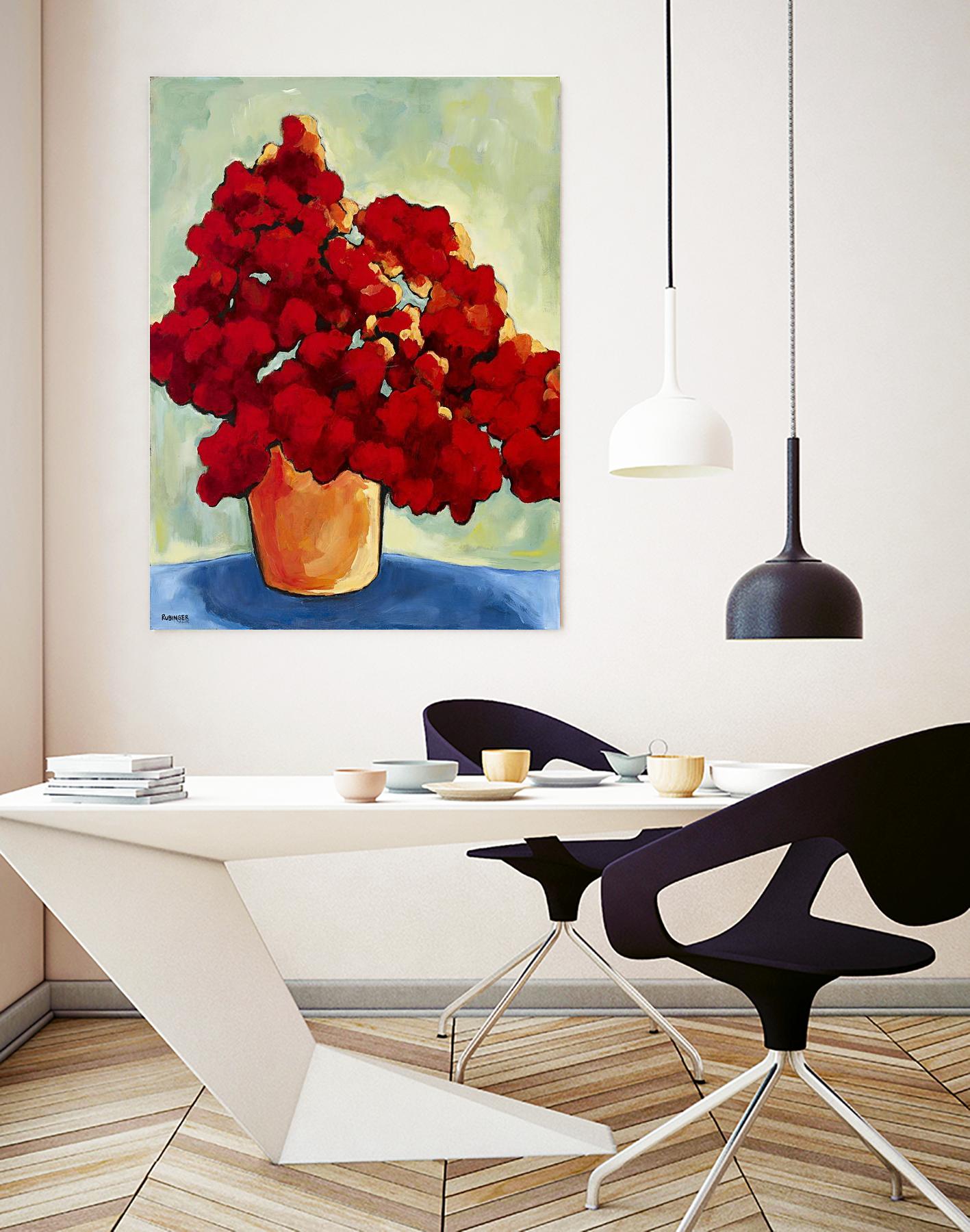 Red Blake by Bram Rubinger on GIANT ART - red flowers bouquet
