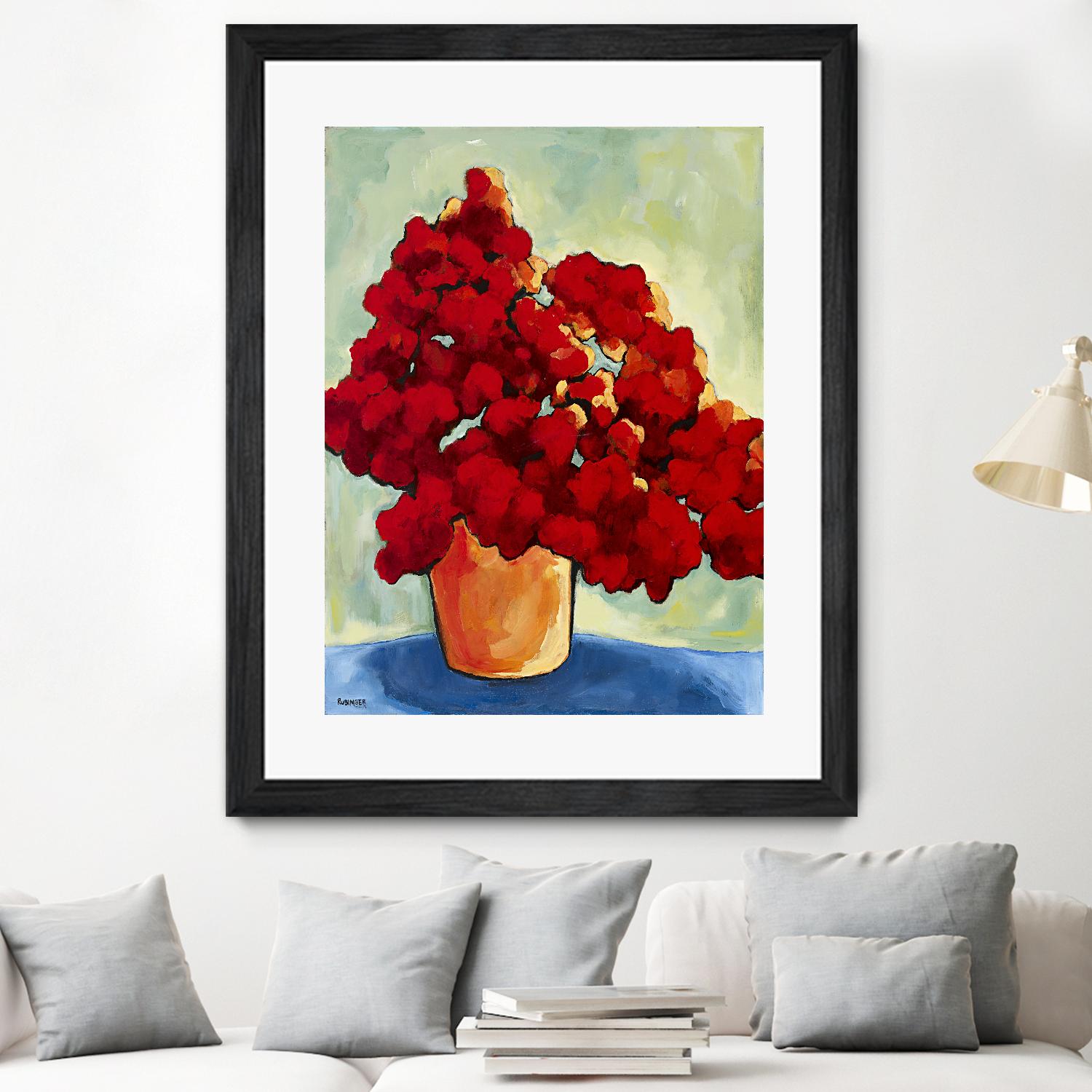 Red Blake by Bram Rubinger on GIANT ART - red flowers bouquet