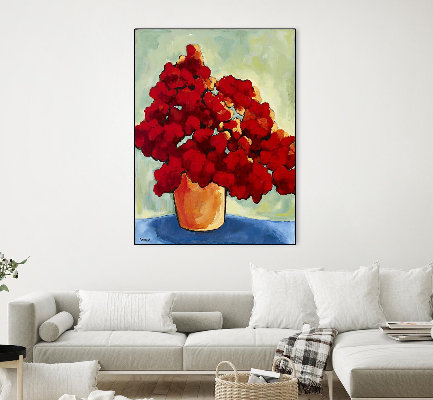 Red Blake by Bram Rubinger on GIANT ART - red flowers bouquet