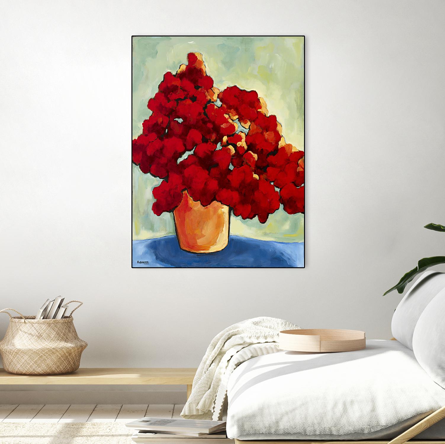 Red Blake by Bram Rubinger on GIANT ART - red flowers bouquet