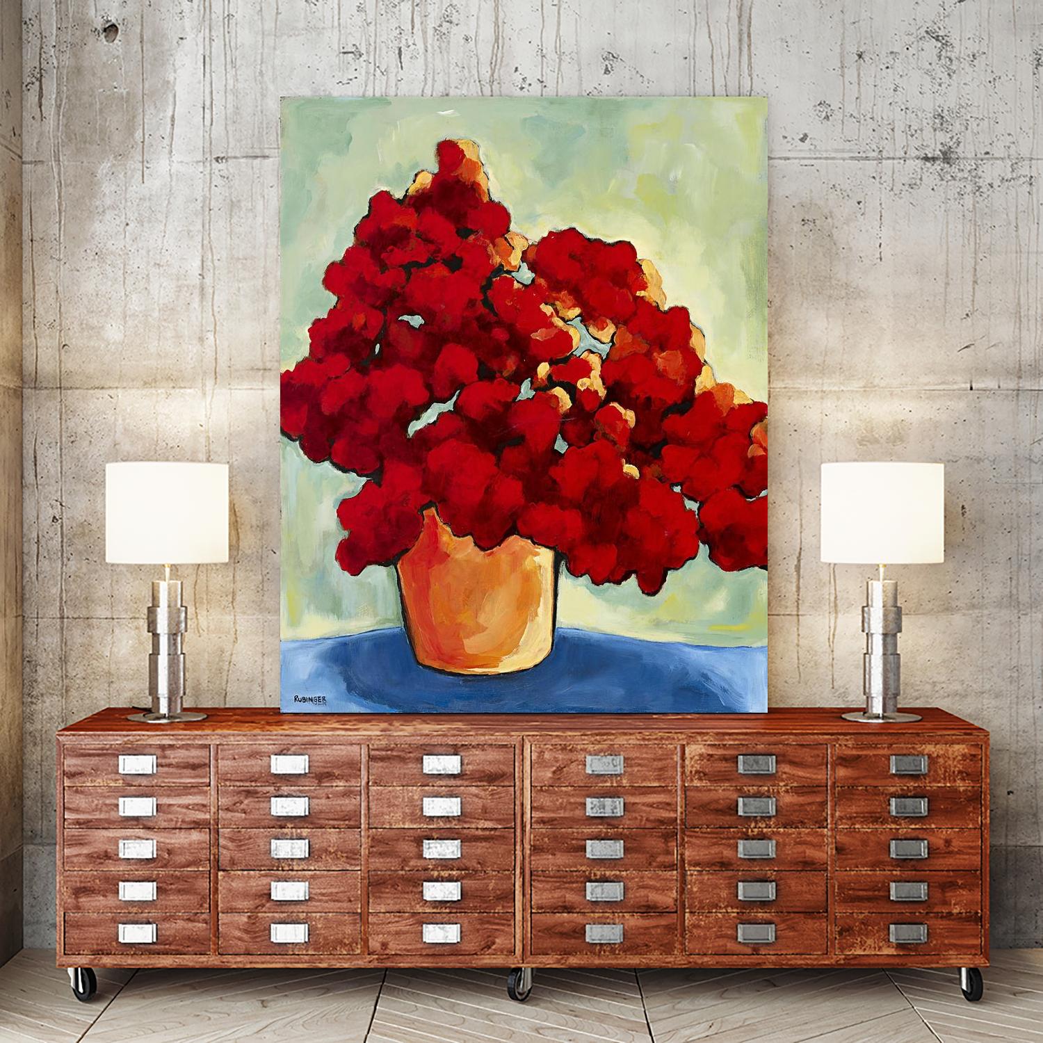 Red Blake by Bram Rubinger on GIANT ART - red flowers bouquet