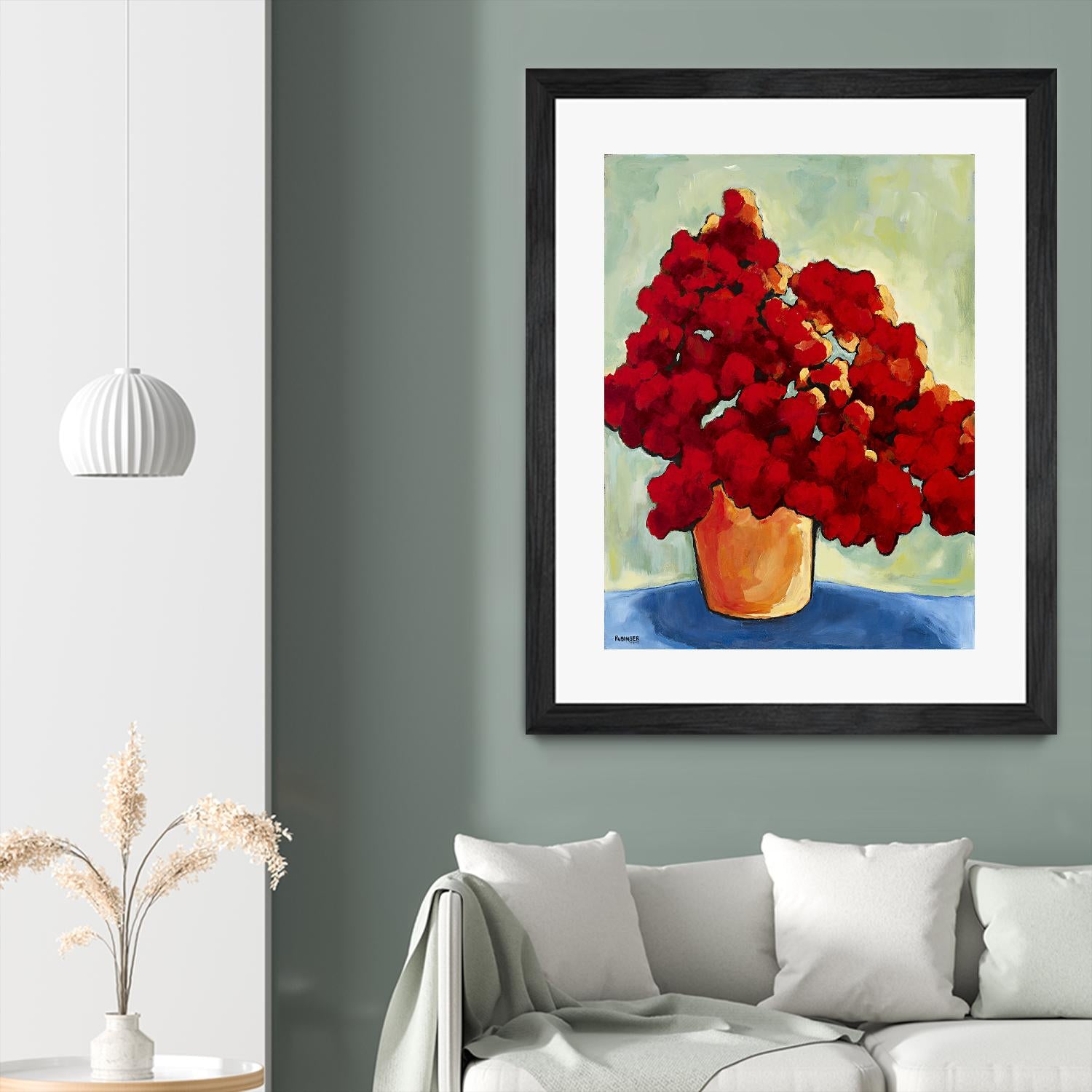 Red Blake by Bram Rubinger on GIANT ART - red flowers bouquet