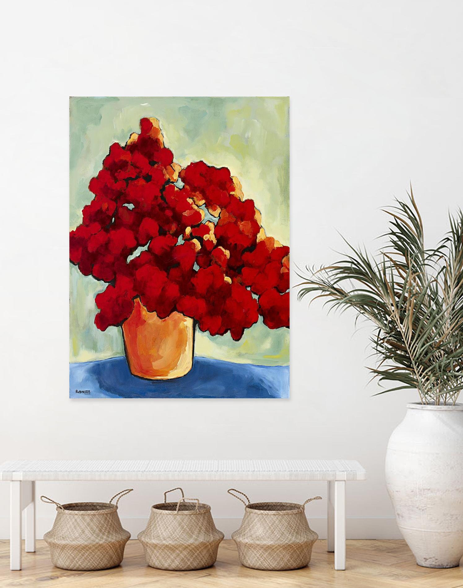 Red Blake by Bram Rubinger on GIANT ART - red flowers bouquet