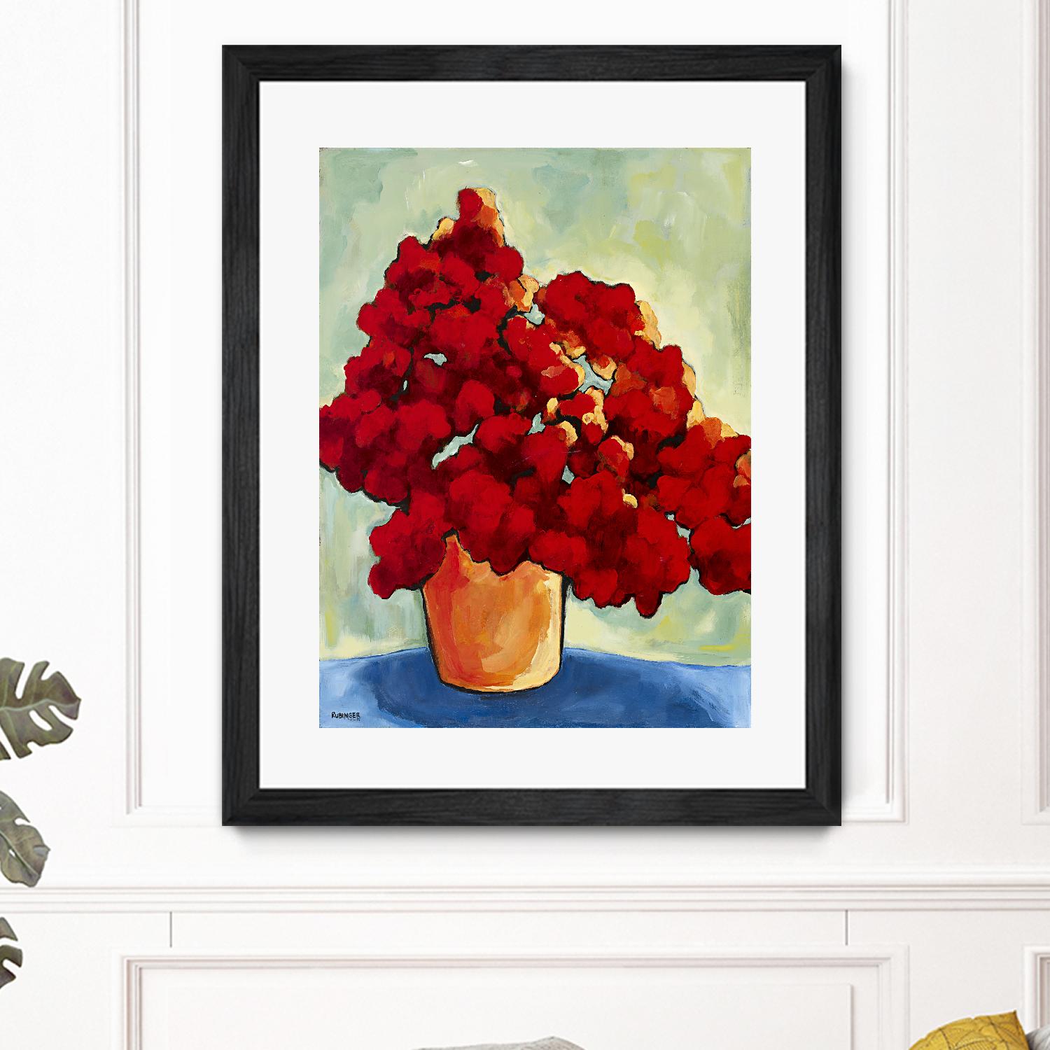 Red Blake by Bram Rubinger on GIANT ART - red flowers bouquet