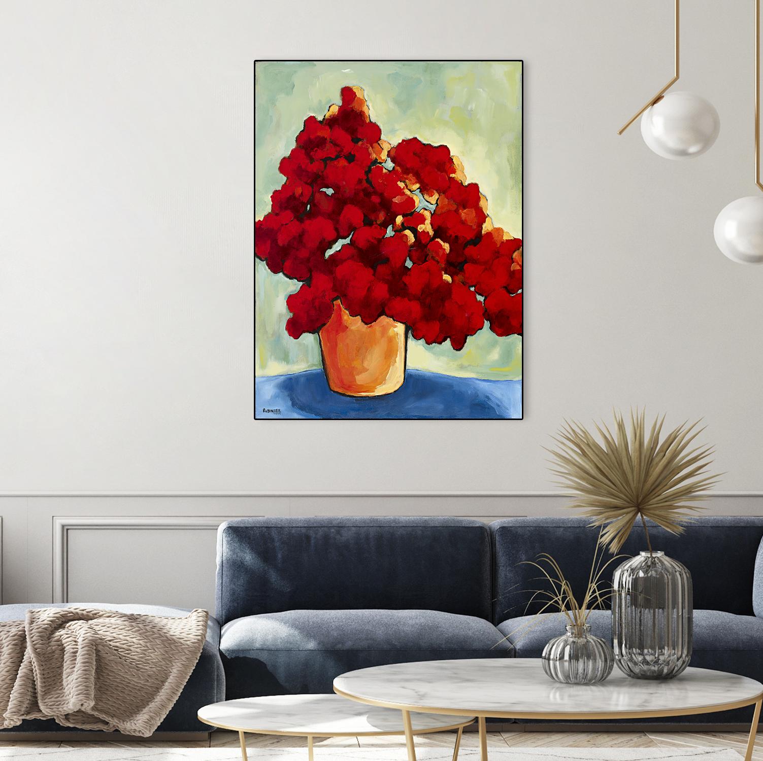 Red Blake by Bram Rubinger on GIANT ART - red flowers bouquet