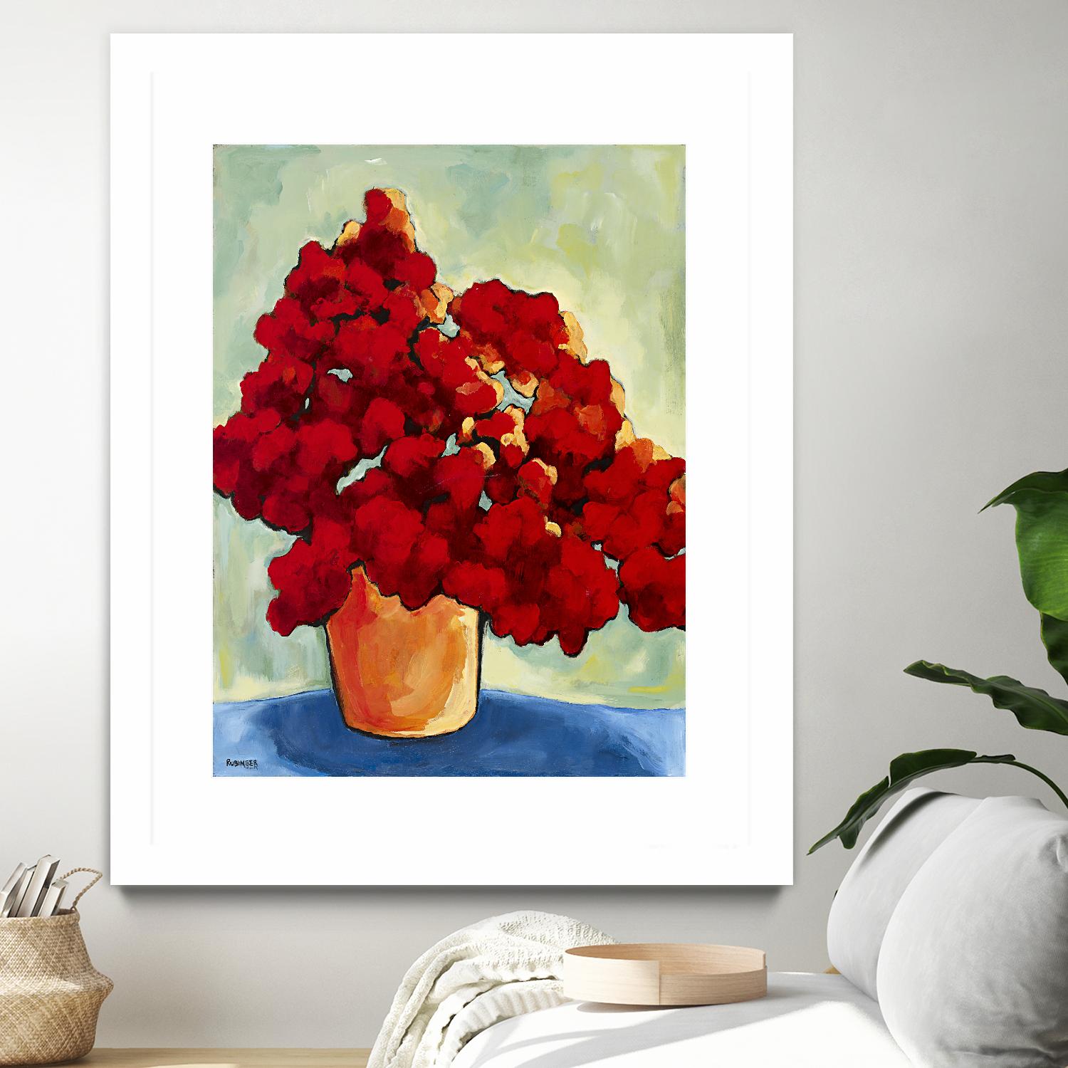 Red Blake by Bram Rubinger on GIANT ART - red flowers bouquet