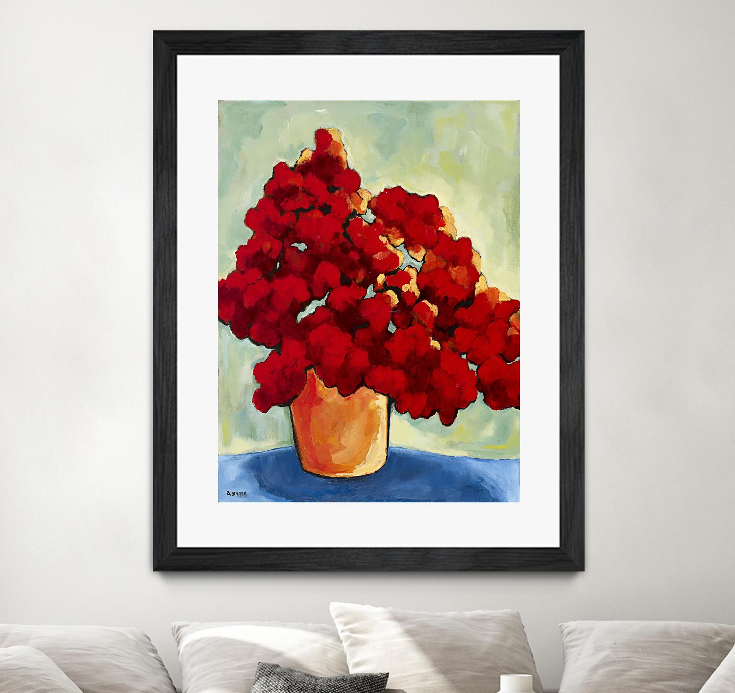Red Blake by Bram Rubinger on GIANT ART - red flowers bouquet