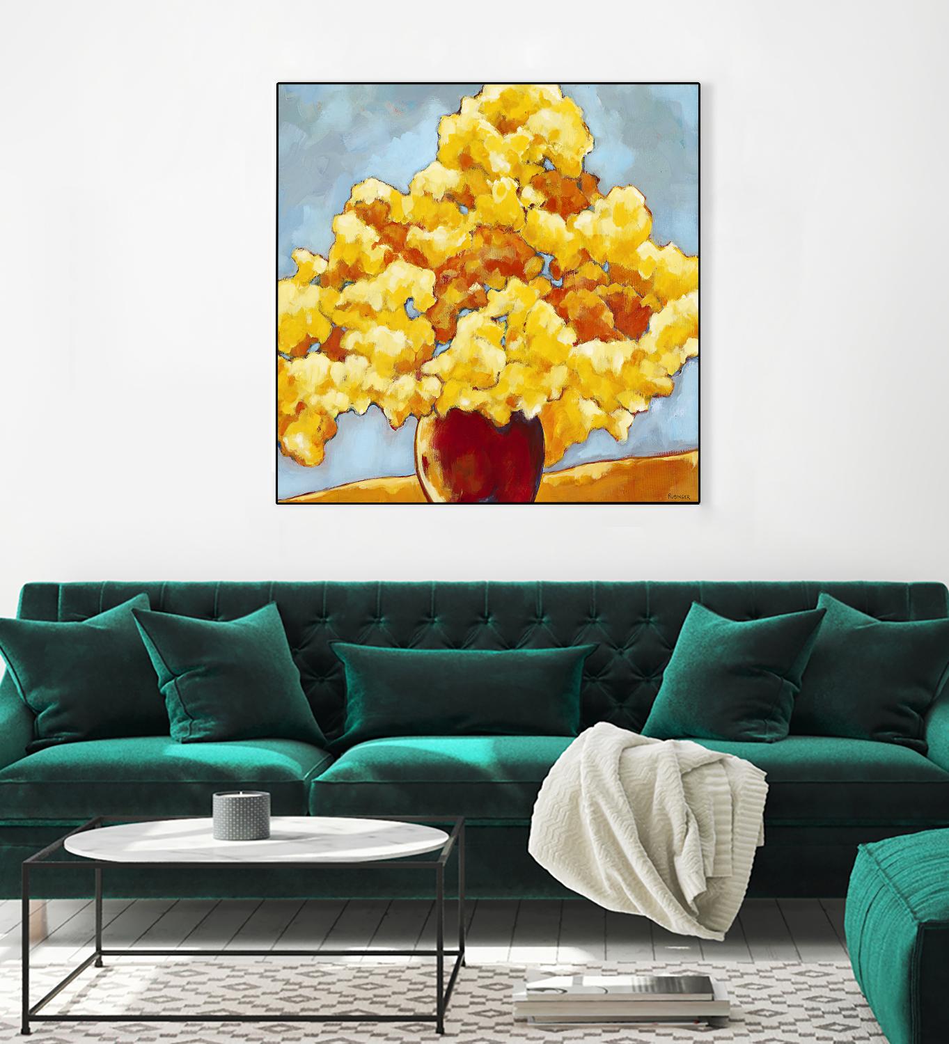 Golden Glory by Bram Rubinger on GIANT ART - orange flowers bouquet