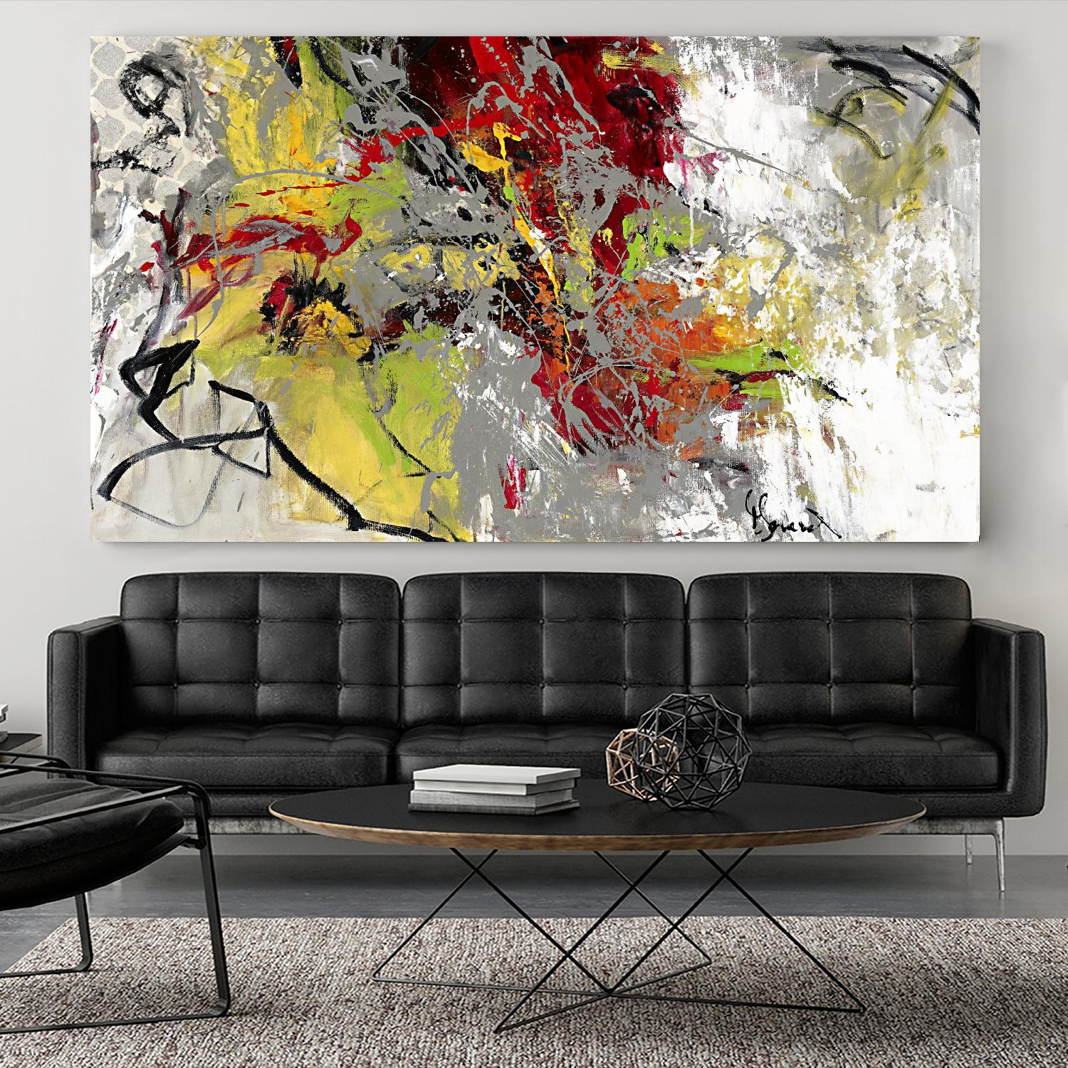 Peace on Earth by Doris Savard on GIANT ART - red abstract