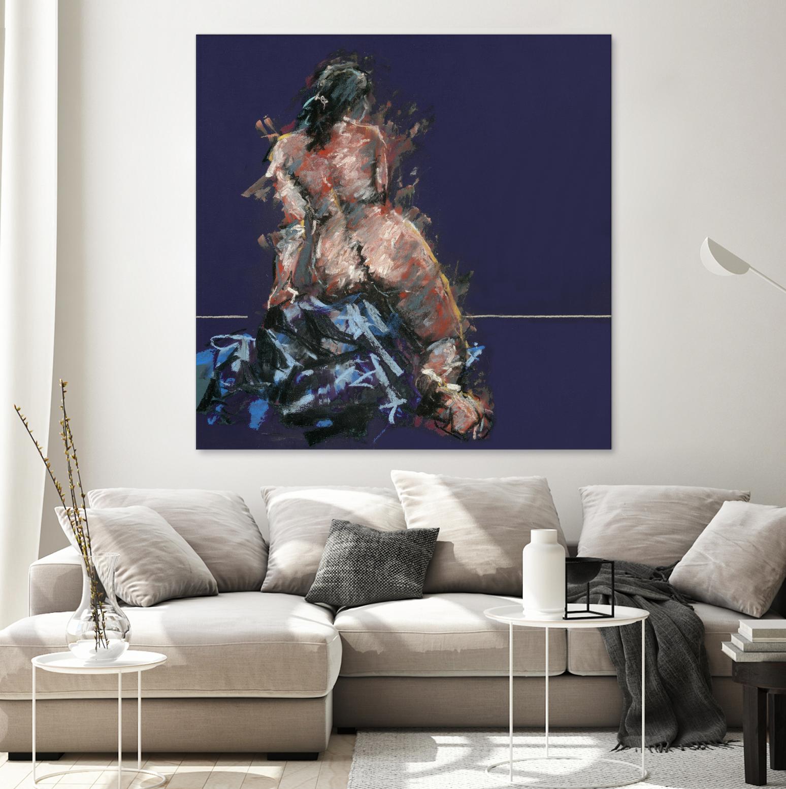 Istel by Jacques Clement on GIANT ART - pink figurative artistes du québec