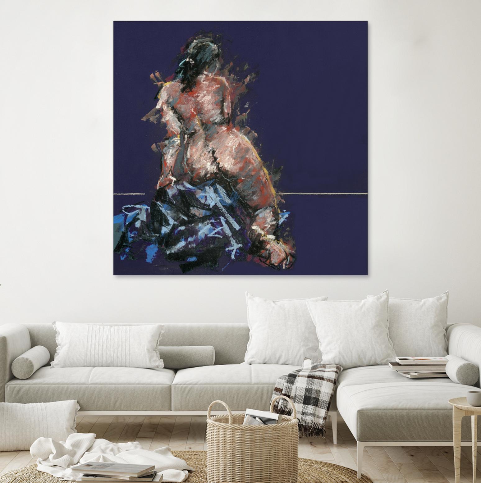 Istel by Jacques Clement on GIANT ART - pink figurative artistes du québec