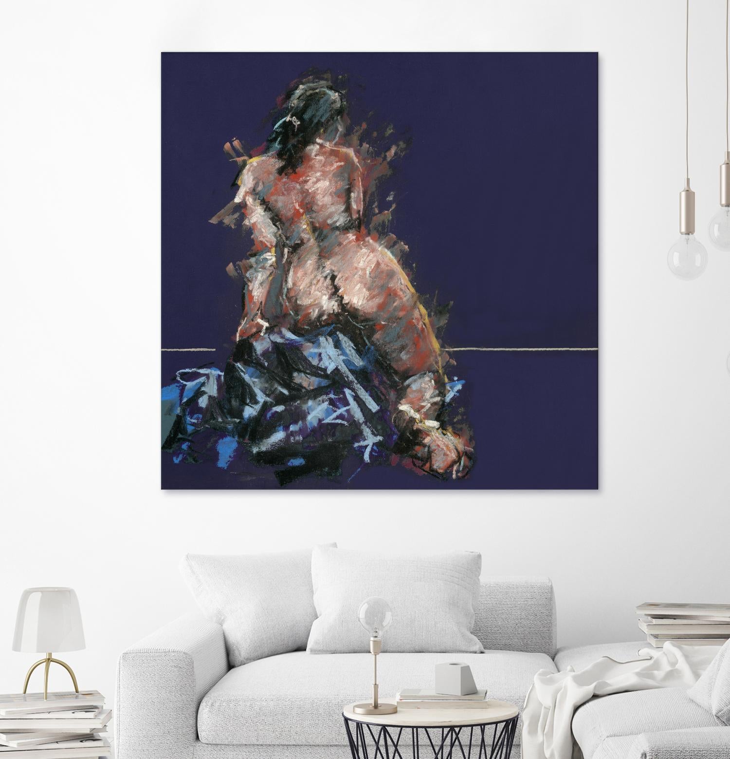 Istel by Jacques Clement on GIANT ART - pink figurative artistes du québec