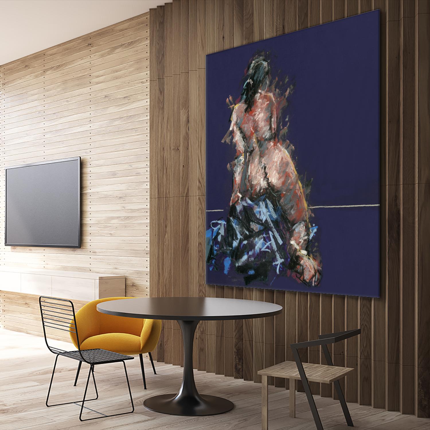 Istel by Jacques Clement on GIANT ART - pink figurative artistes du québec