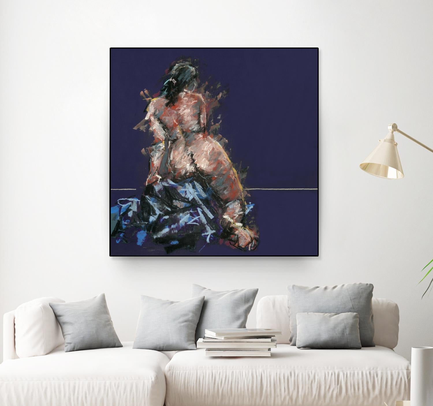 Istel by Jacques Clement on GIANT ART - pink figurative artistes du québec