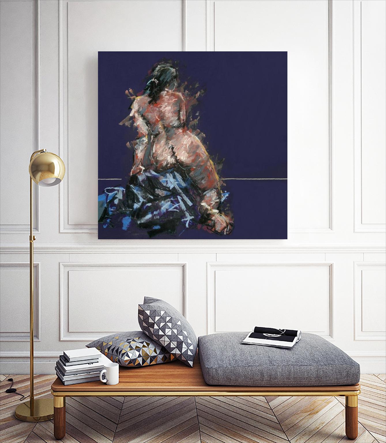 Istel by Jacques Clement on GIANT ART - pink figurative artistes du québec