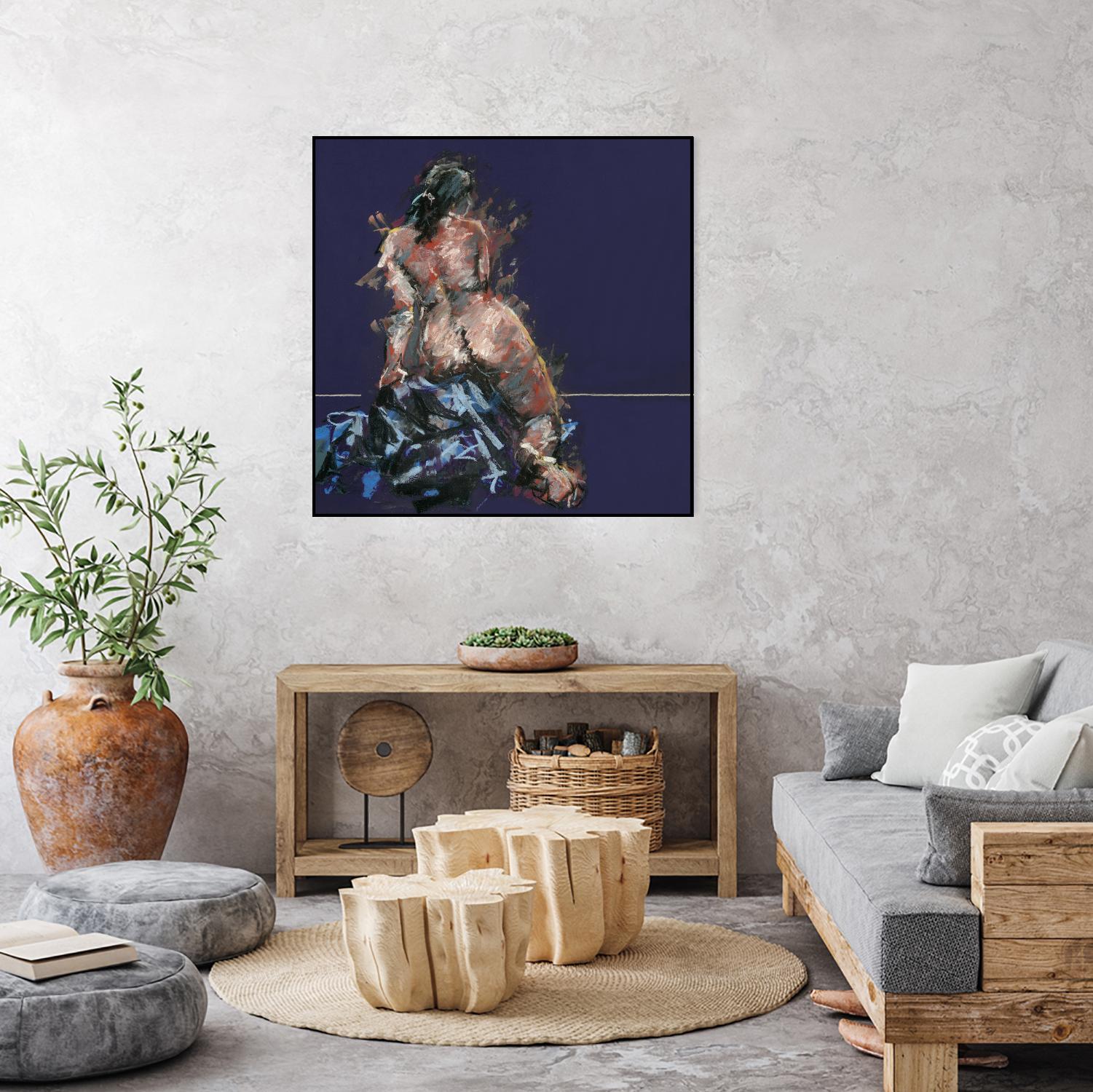 Istel by Jacques Clement on GIANT ART - pink figurative artistes du québec