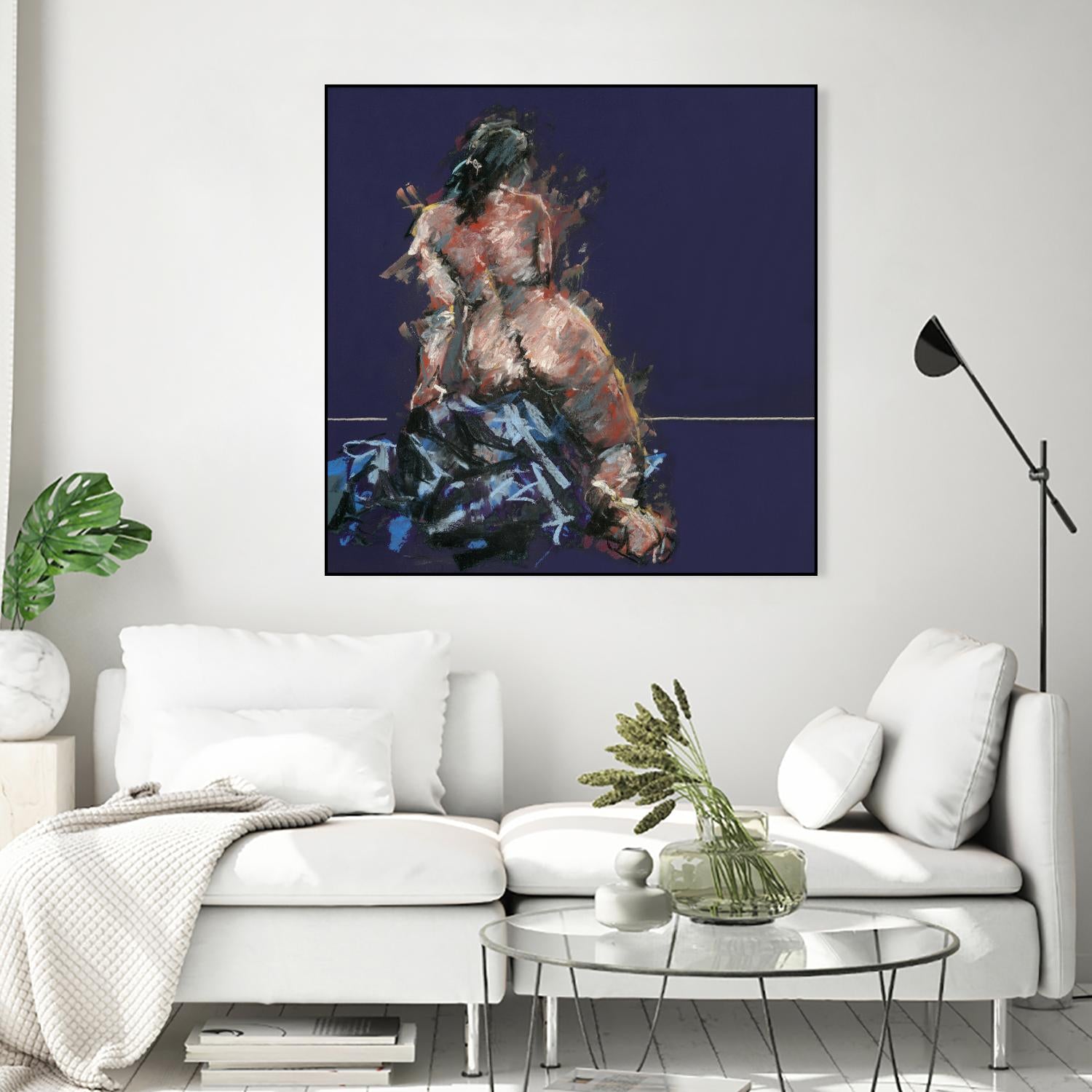 Istel by Jacques Clement on GIANT ART - pink figurative artistes du québec