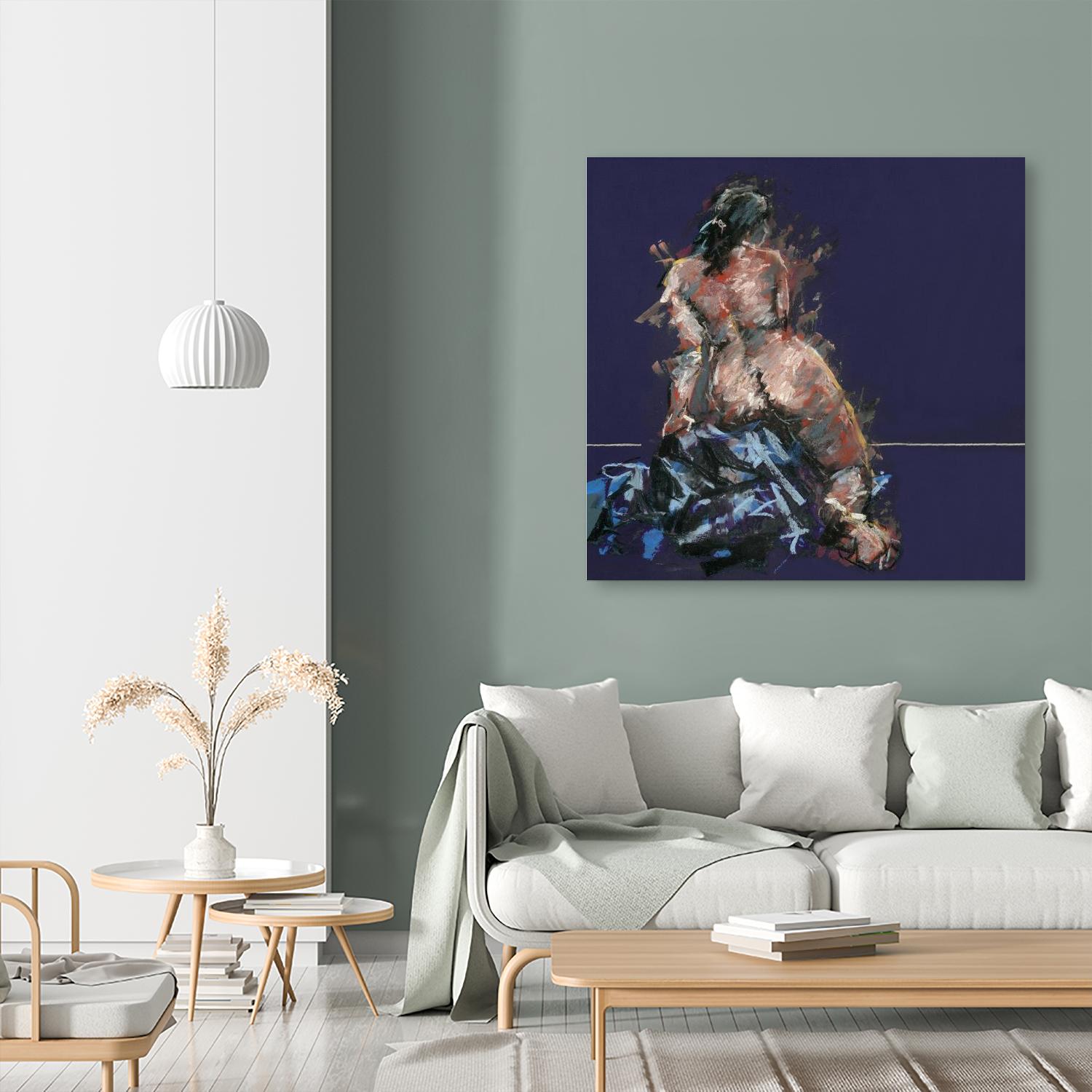 Istel by Jacques Clement on GIANT ART - pink figurative artistes du québec