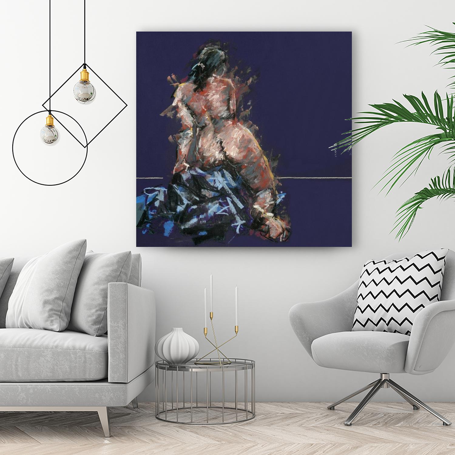 Istel by Jacques Clement on GIANT ART - pink figurative artistes du québec