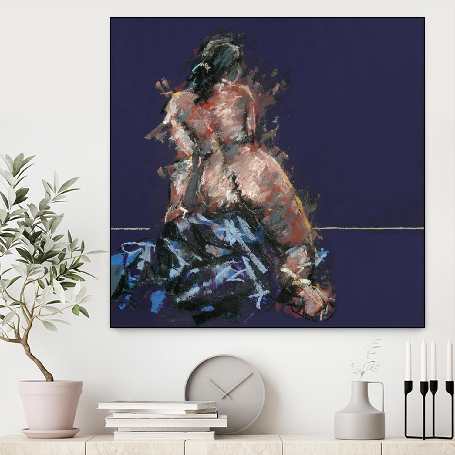 Istel by Jacques Clement on GIANT ART - pink figurative artistes du québec