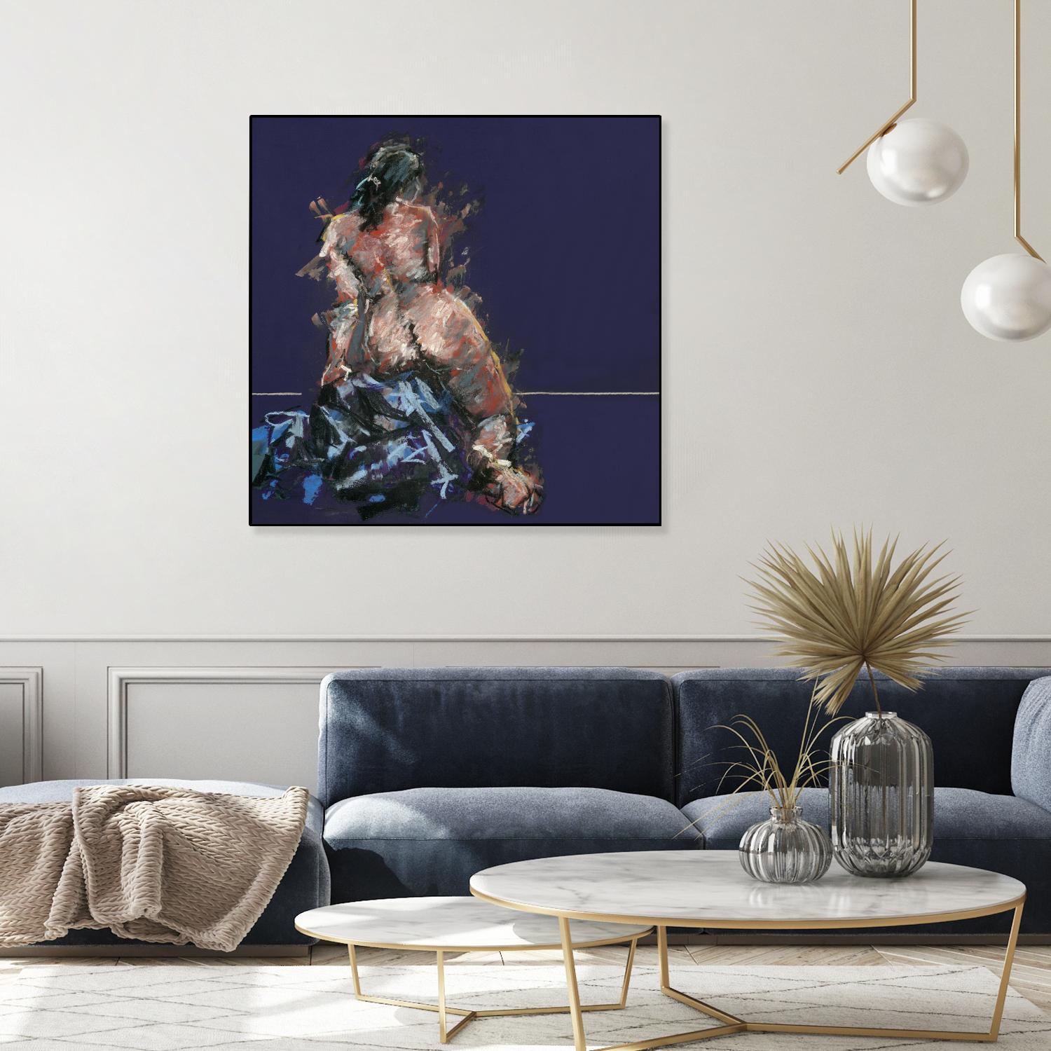 Istel by Jacques Clement on GIANT ART - pink figurative artistes du québec