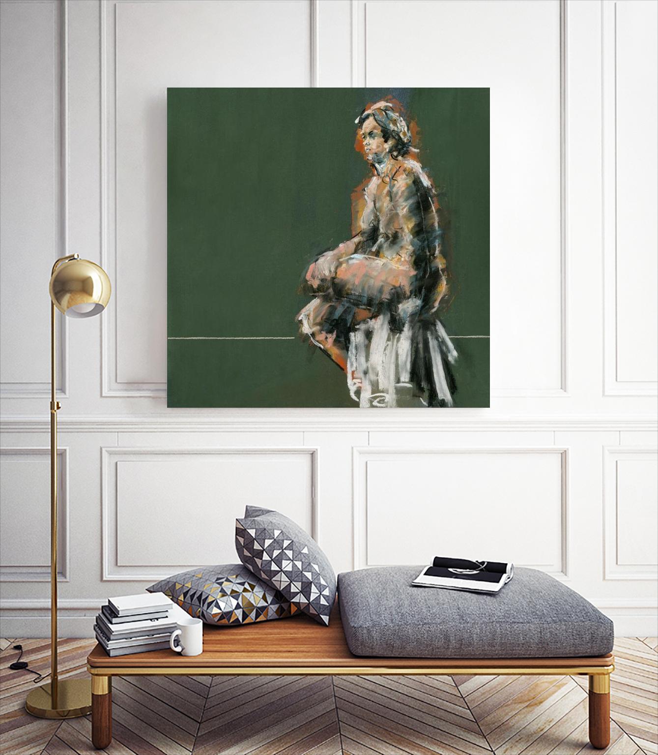 Lerma by Jacques Clement on GIANT ART - green figurative artistes du québec