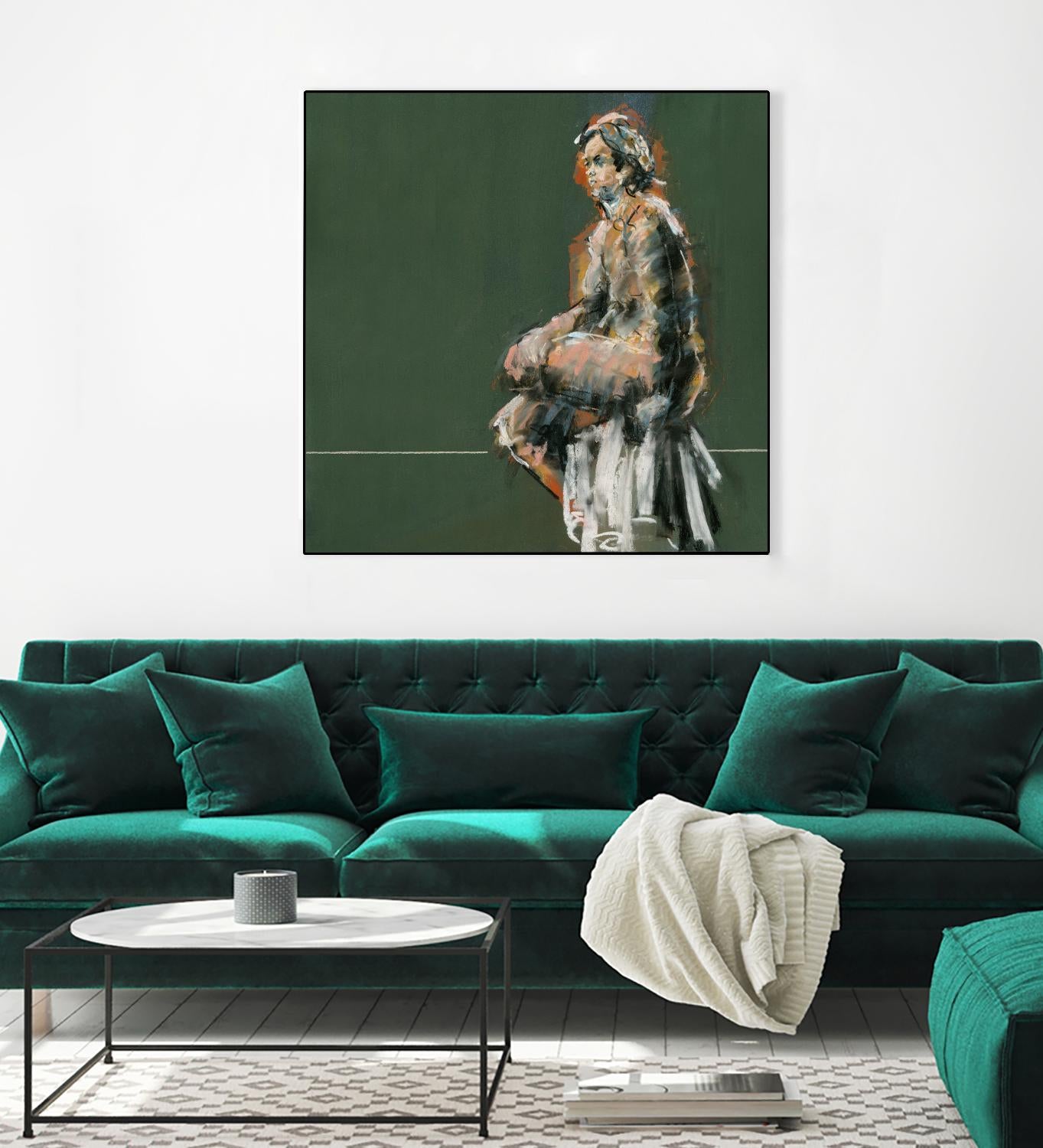 Lerma by Jacques Clement on GIANT ART - green figurative artistes du québec