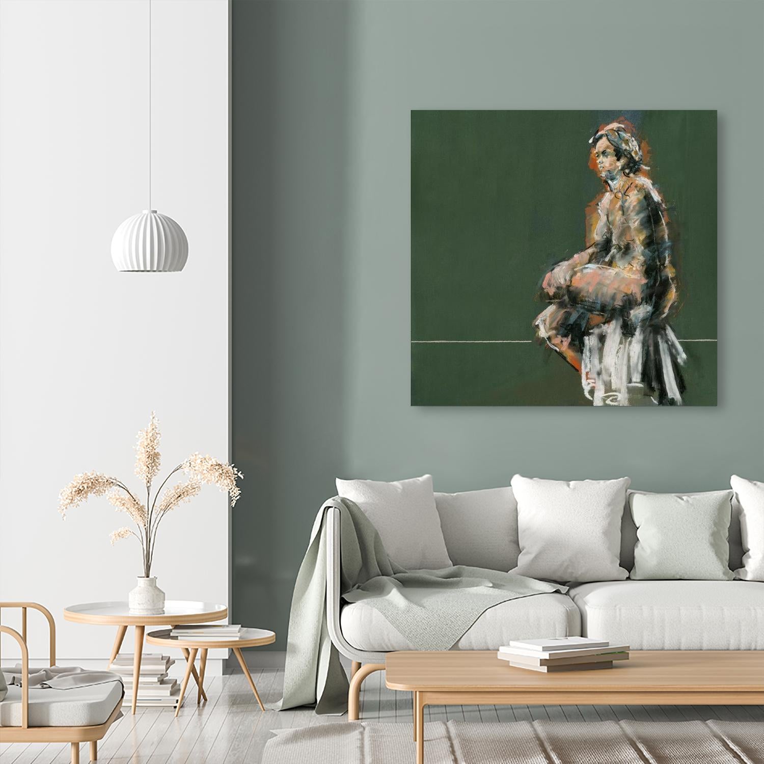 Lerma by Jacques Clement on GIANT ART - green figurative artistes du québec