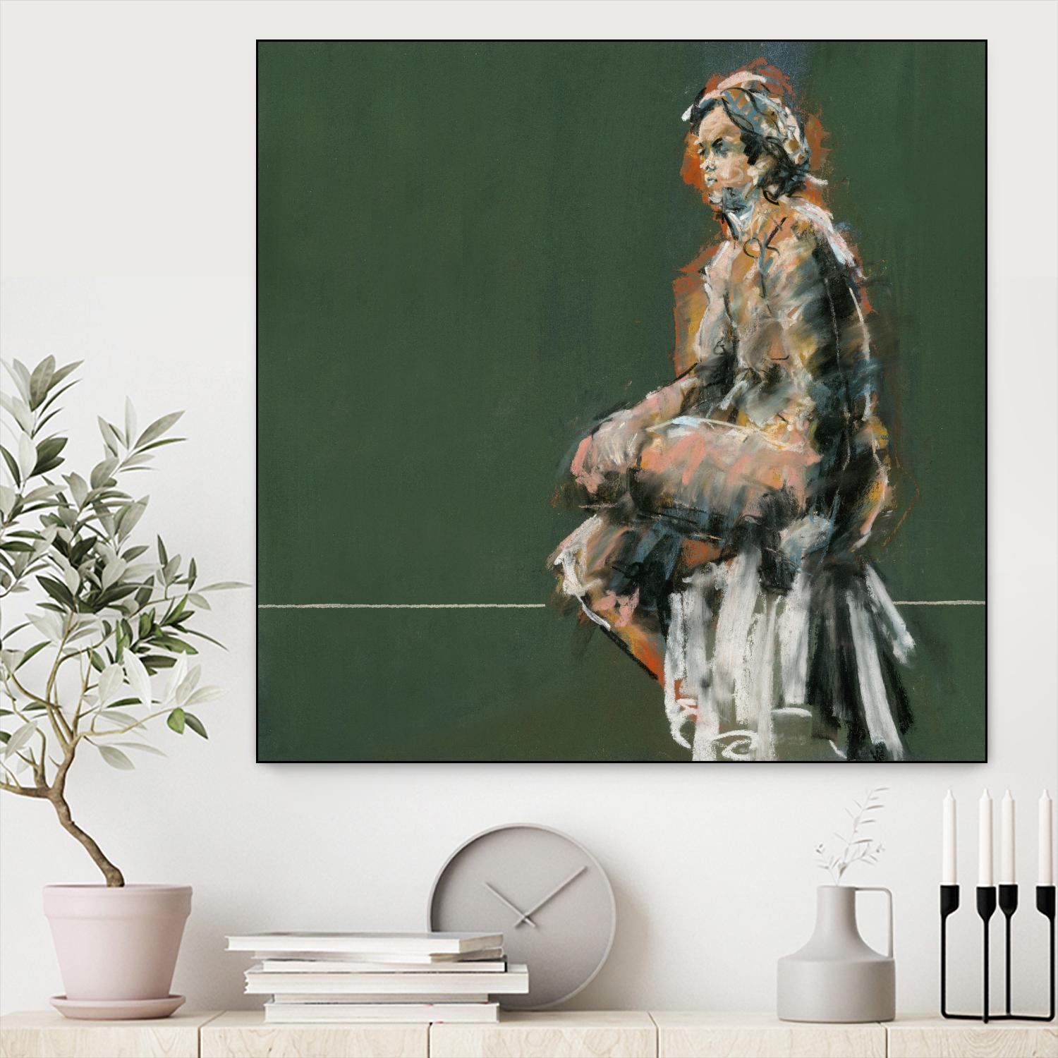 Lerma by Jacques Clement on GIANT ART - green figurative artistes du québec