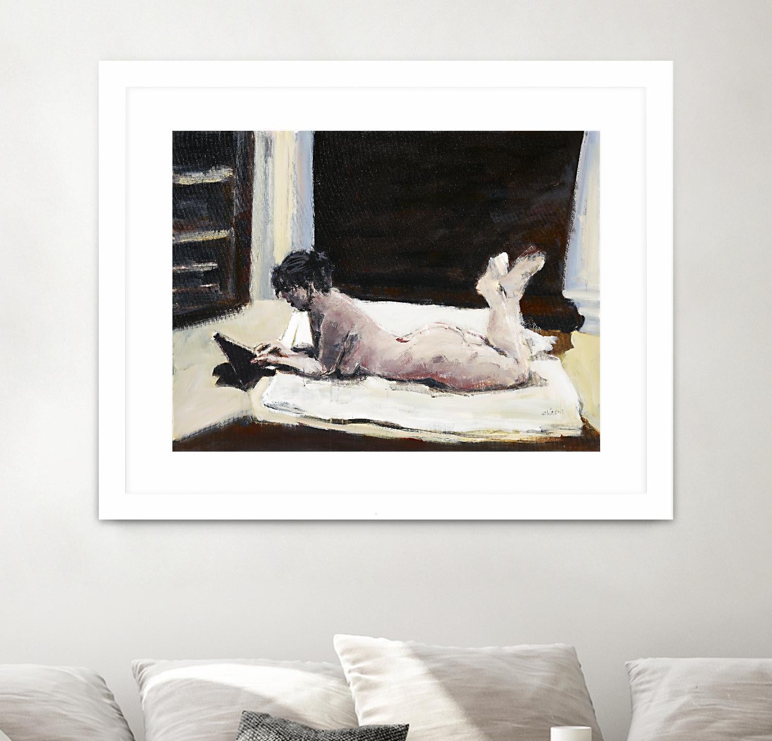 Gidas by Jacques Clement on GIANT ART - pink artistes du québec bed