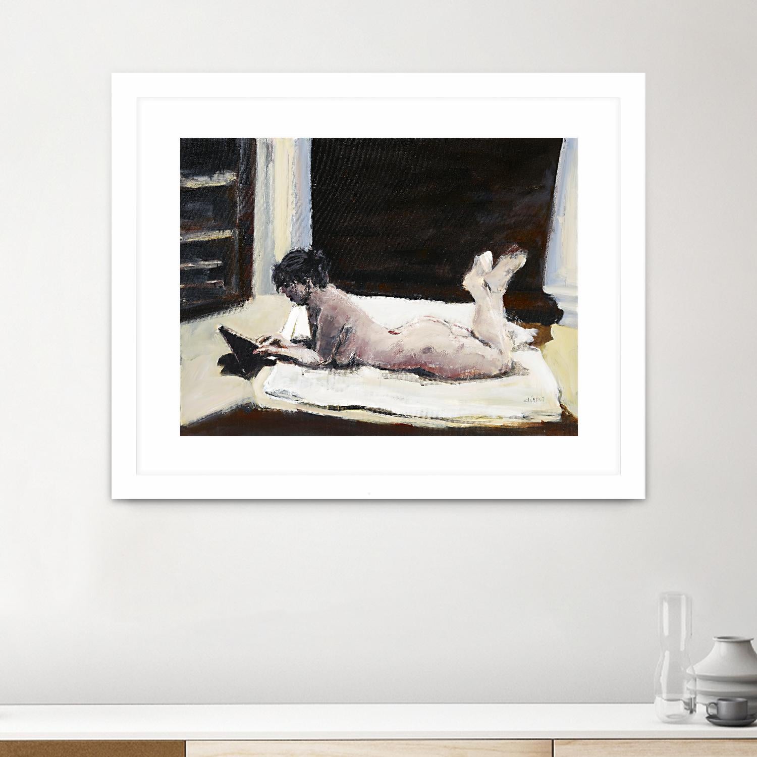 Gidas by Jacques Clement on GIANT ART - pink artistes du québec bed