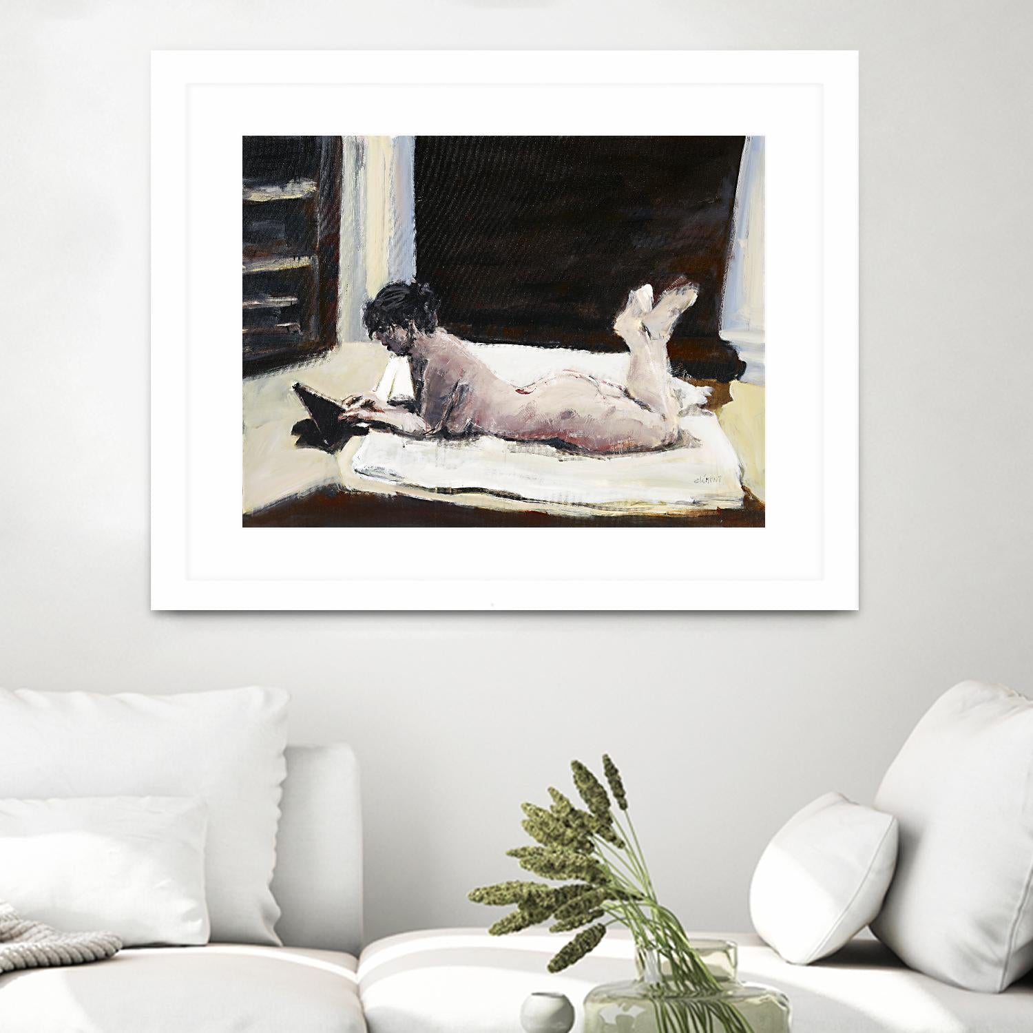 Gidas by Jacques Clement on GIANT ART - pink artistes du québec bed