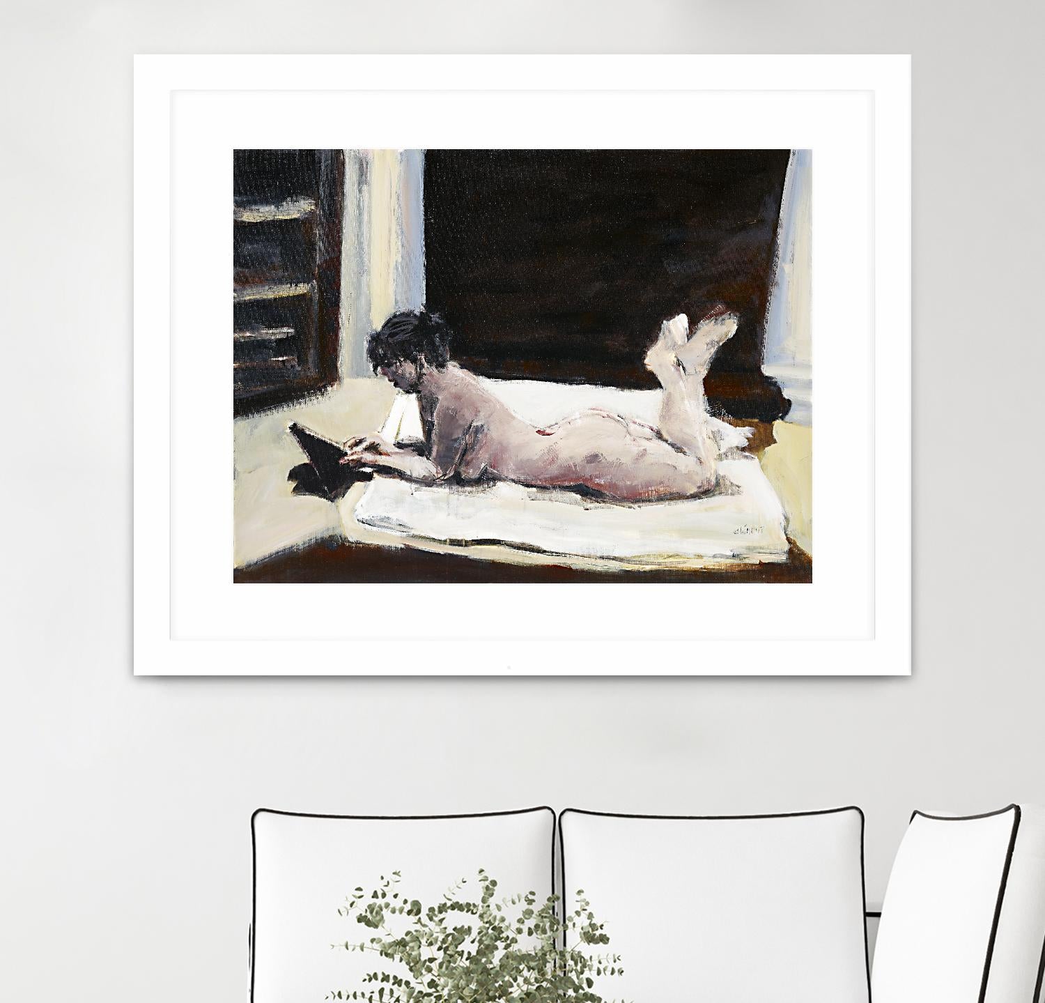 Gidas by Jacques Clement on GIANT ART - pink artistes du québec bed