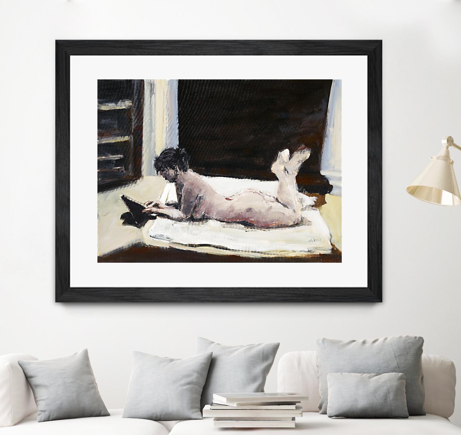 Gidas by Jacques Clement on GIANT ART - pink artistes du québec bed