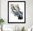 Green And Blue Wave by Alyson Mccrink on GIANT ART - grey abstract volage
