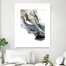 Green And Blue Wave by Alyson Mccrink on GIANT ART - grey abstract volage