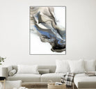 Green And Blue Wave by Alyson Mccrink on GIANT ART - grey abstract volage