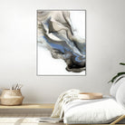 Green And Blue Wave by Alyson Mccrink on GIANT ART - grey abstract volage