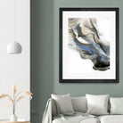 Green And Blue Wave by Alyson Mccrink on GIANT ART - grey abstract volage