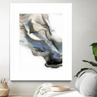 Green And Blue Wave by Alyson Mccrink on GIANT ART - grey abstract volage