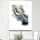 Green And Blue Wave by Alyson Mccrink on GIANT ART - grey abstract volage