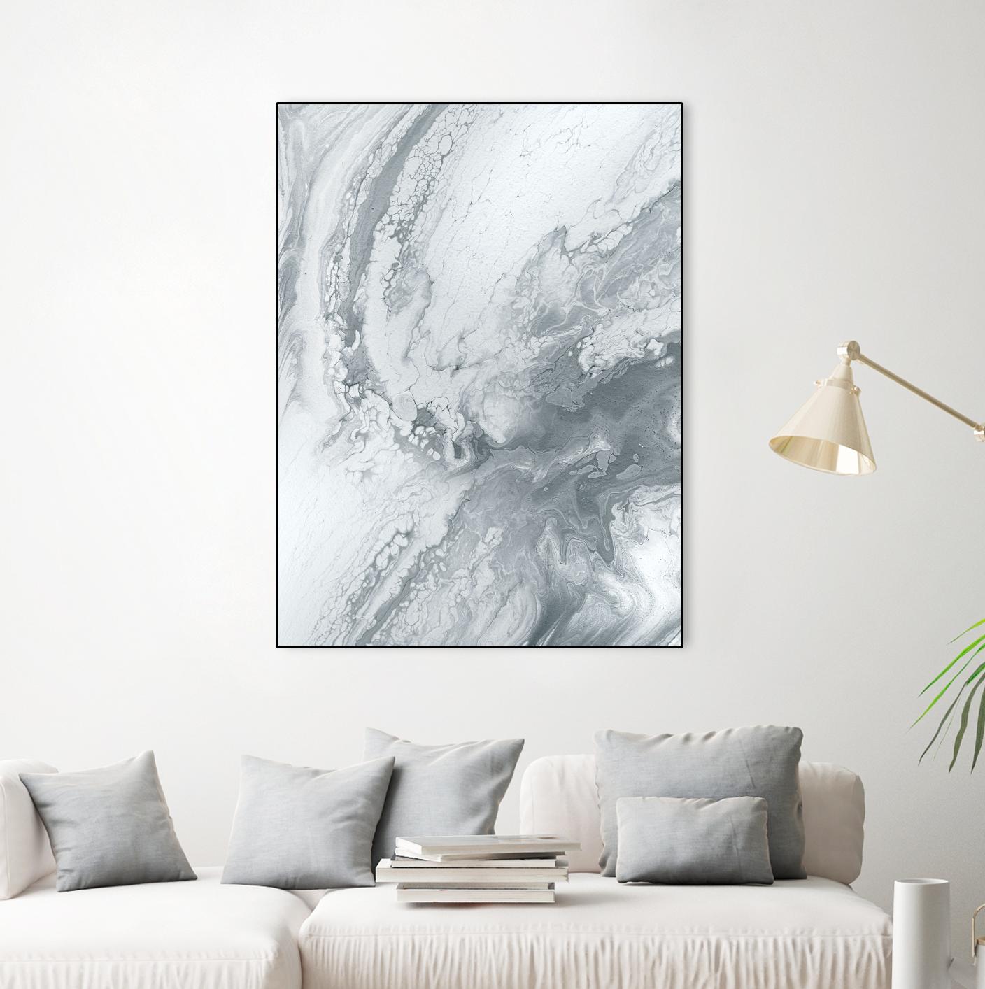 Magnetic by Alyson Mccrink on GIANT ART - grey abstract ton sur ton