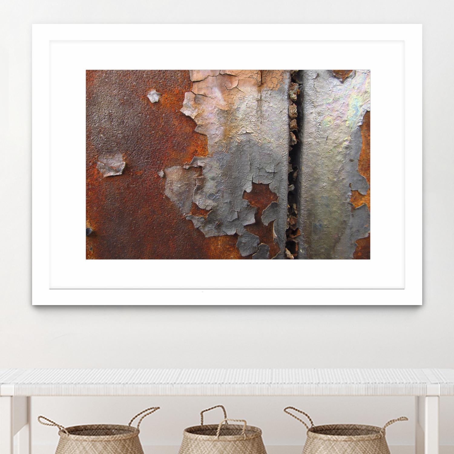 Rusty Panel  Rouille III by Jean-François Dupuis on GIANT ART - orange abstract artiste québécois