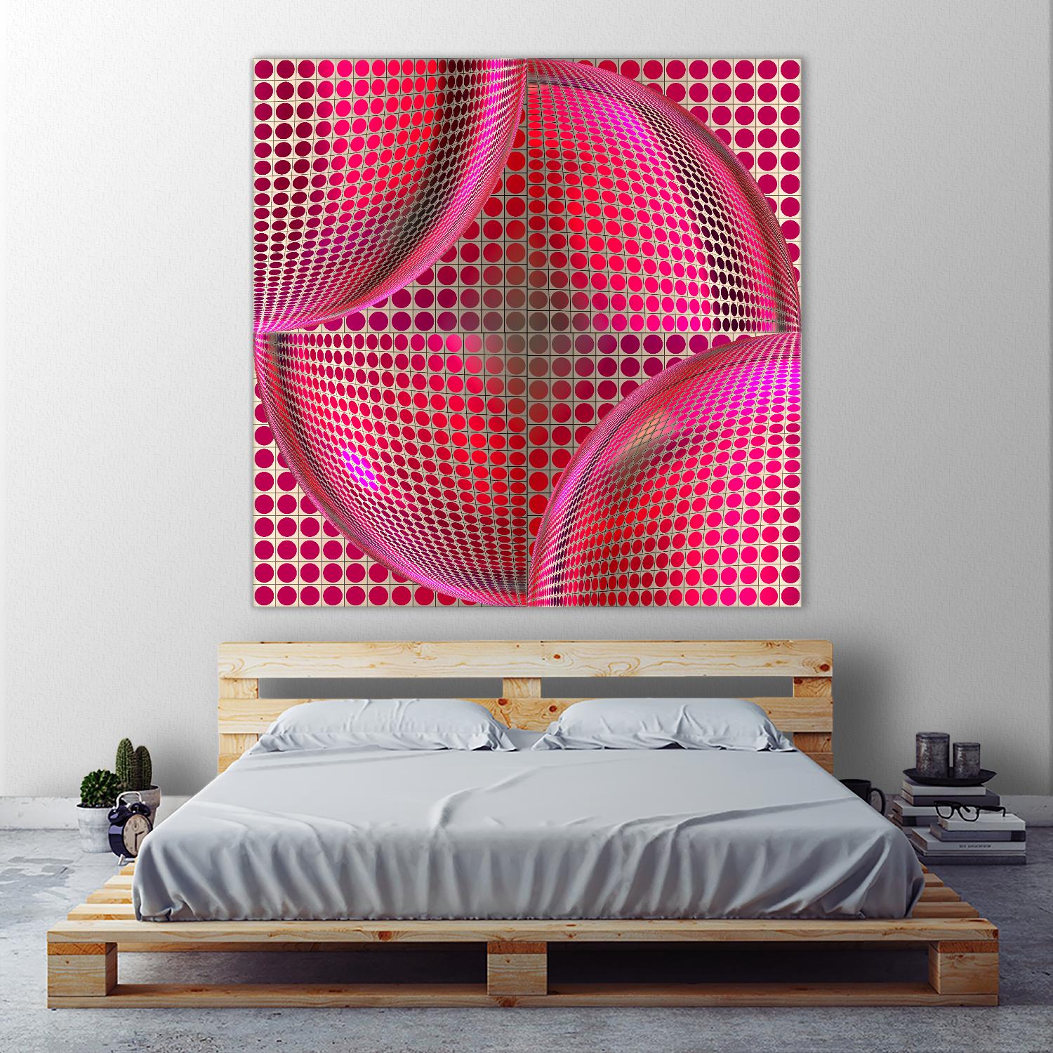 Motown I by Jefd on GIANT ART - pink digital round