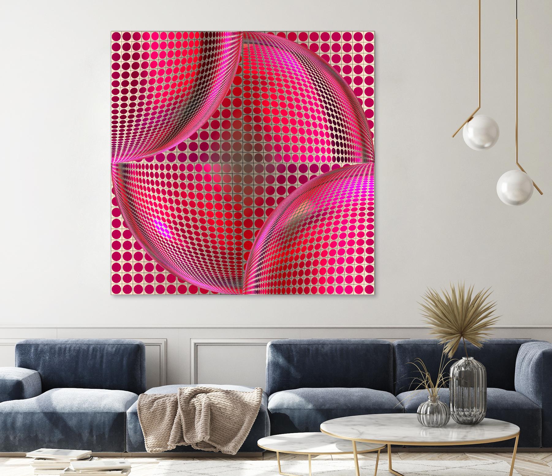 Motown I by Jefd on GIANT ART - pink digital round