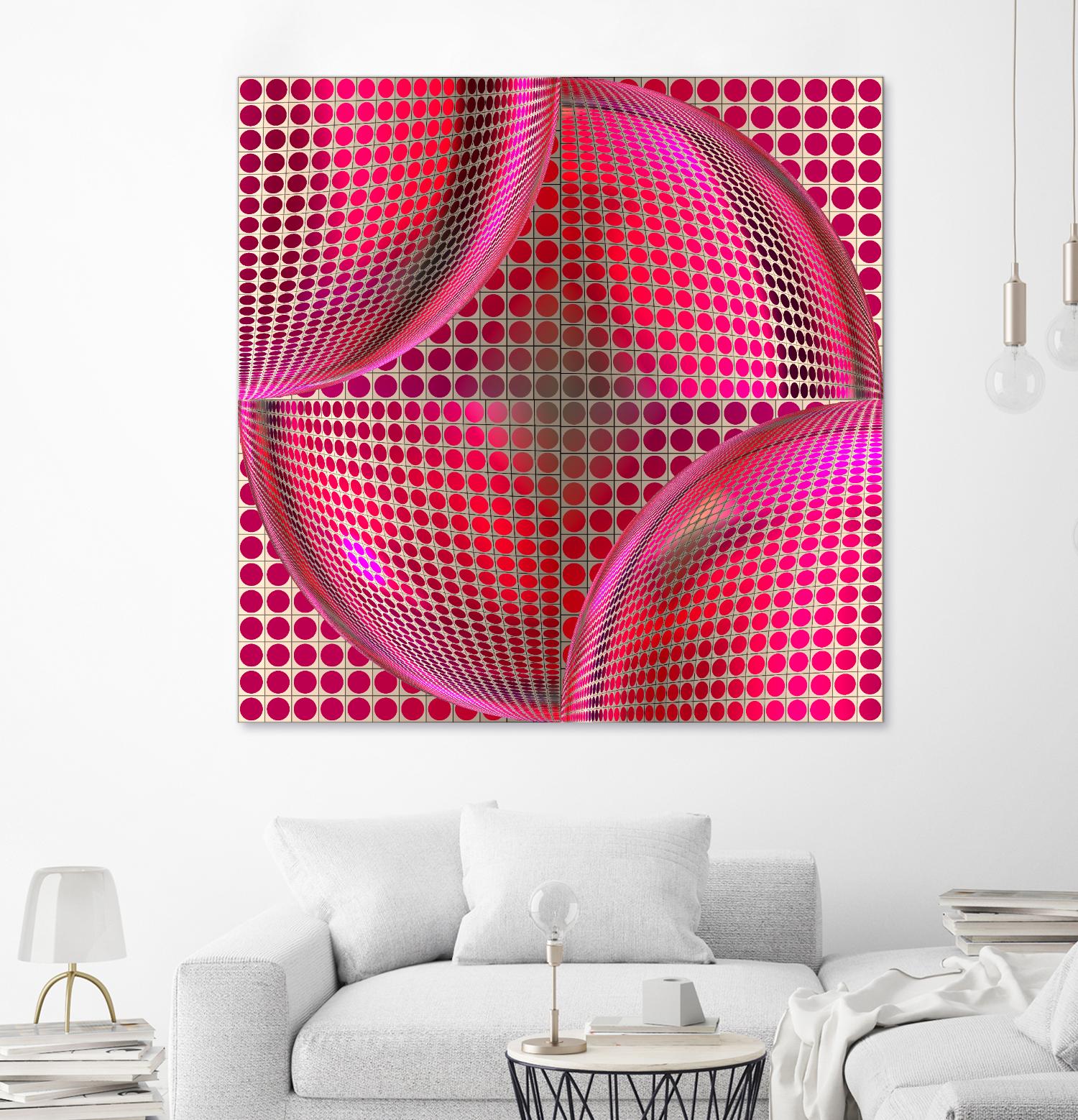 Motown I by Jefd on GIANT ART - pink digital round