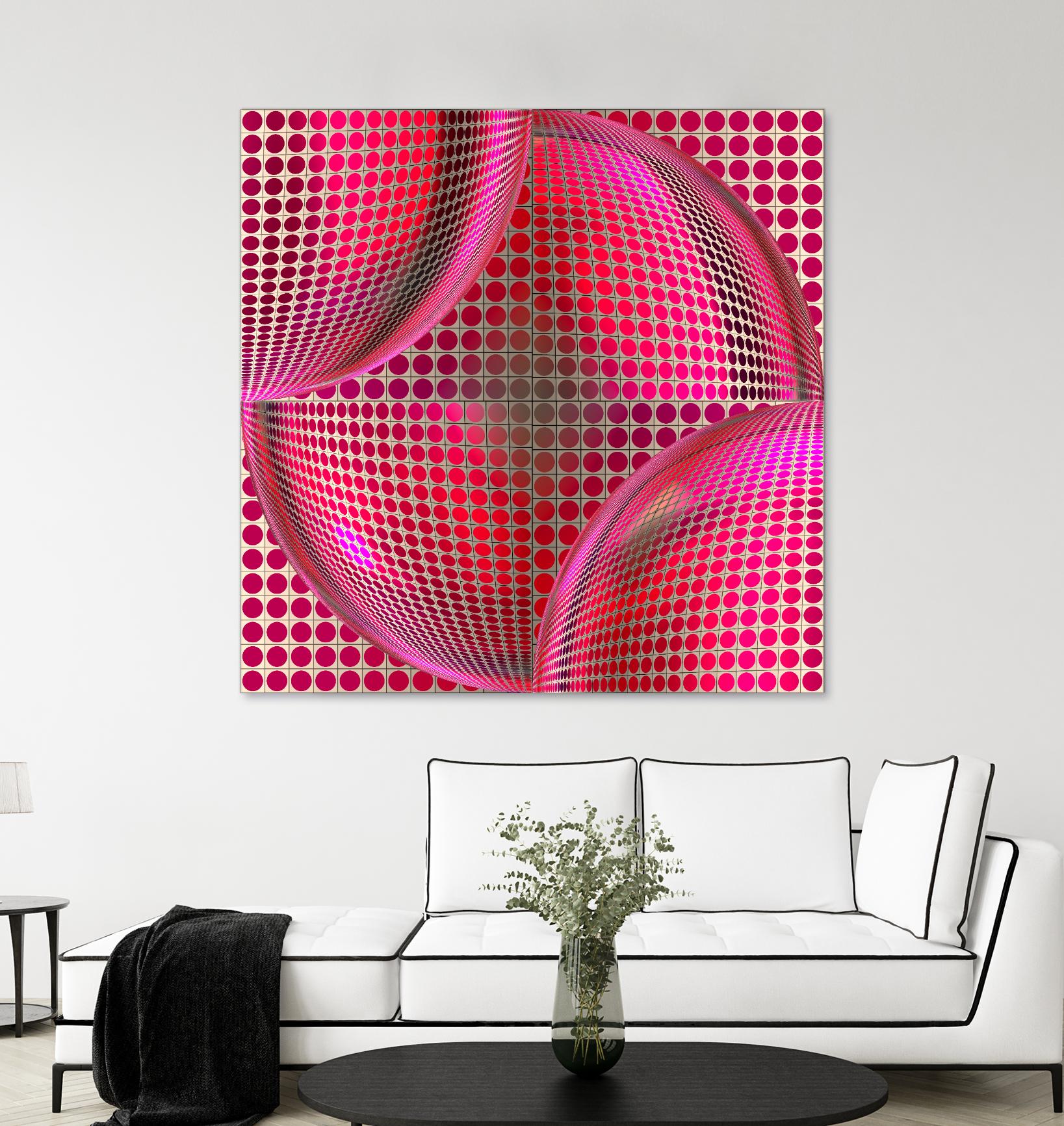 Motown I by Jefd on GIANT ART - pink digital round