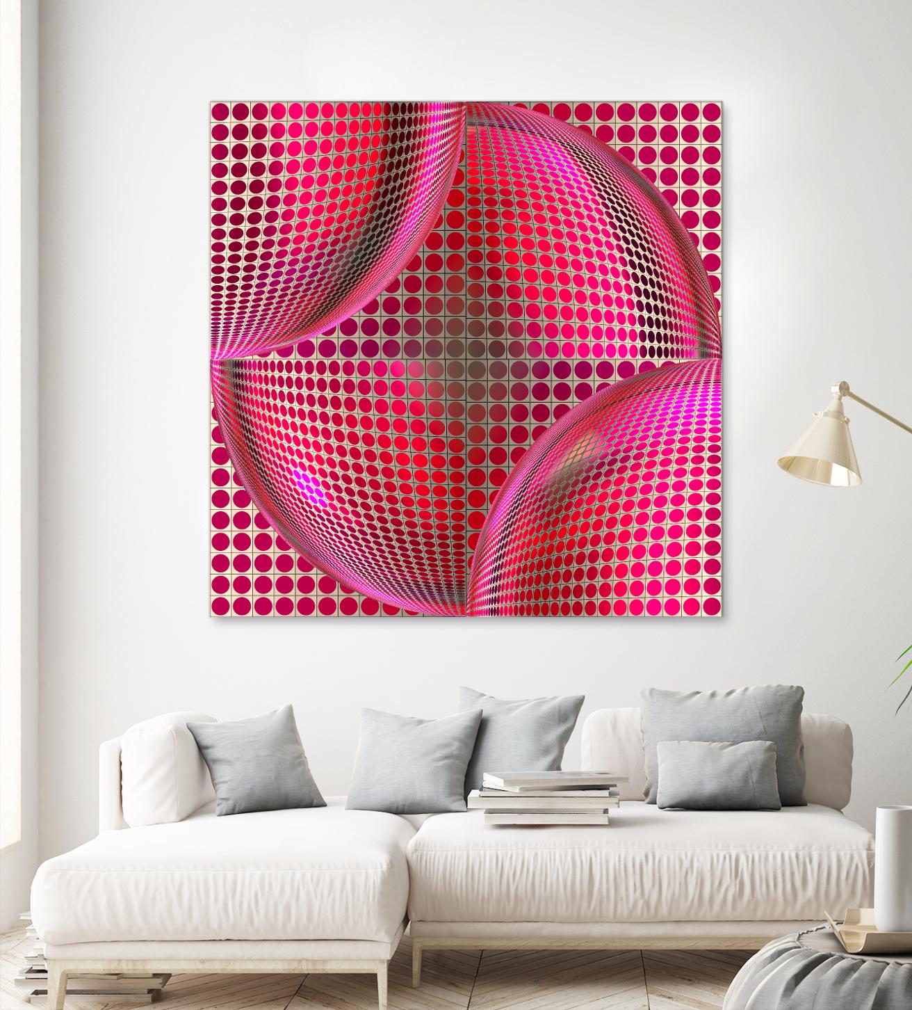 Motown I by Jefd on GIANT ART - pink digital round