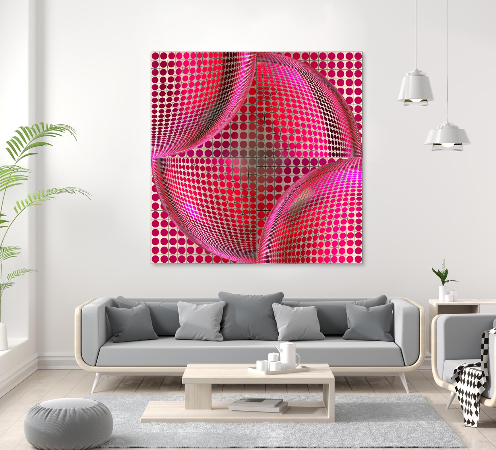 Motown I by Jefd on GIANT ART - pink digital round